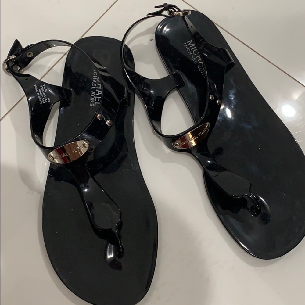 Michael Kors Black Jelly sandals
